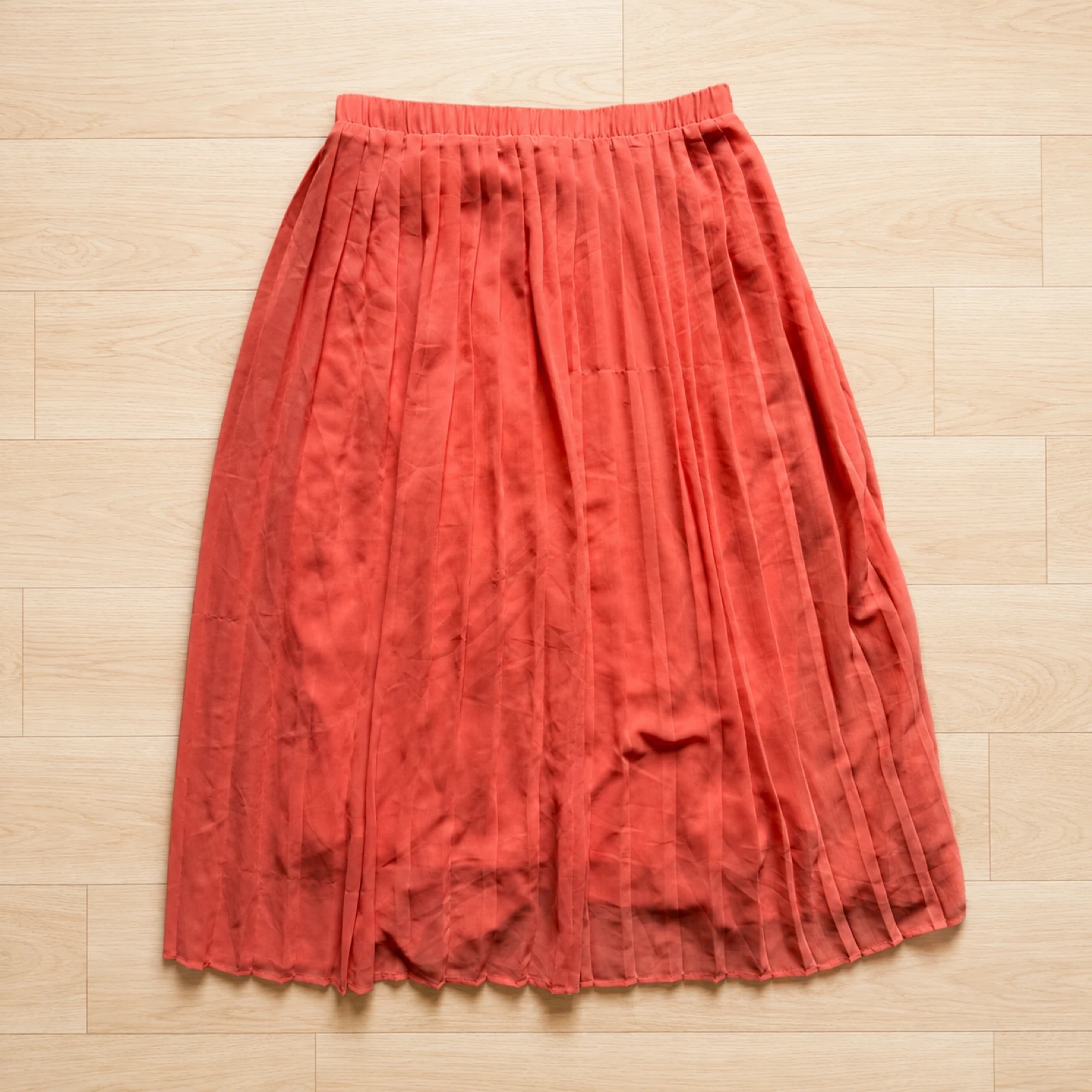 Jupe plissée Kiabi corail taille 38/40